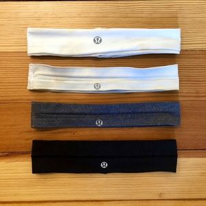 Lot of 4 Lululemon Headbands